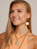 Medallion And Toggle Pendant Necklace