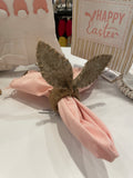 Burlap Bunny Ears Napkin Rings