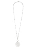 Double-Strand Gold Link Coin Necklace