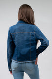 Dark Denim Frayed Jacket