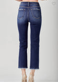 High-Rise Crop Straight Jeans