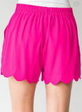 Scallop Hem Shorts