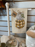 Wood Beaded Towel Holder