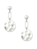 Link And Medallion Drop Earring