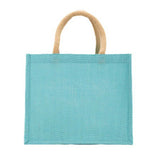 Aqua Jute Gift Tote